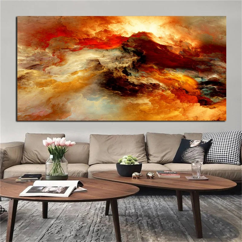 Modern Abstract Cloud Poster Canvas Painting Wall Art Posters and Prints Wall Pictures for Living Room Decorative Picture Quadro