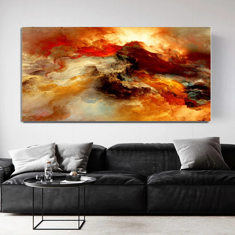 Modern Abstract Cloud Poster Canvas Painting Wall Art Posters and Prints Wall Pictures for Living Room Decorative Picture Quadro