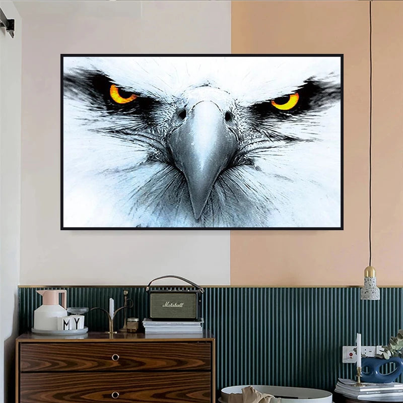 Pôsteres e impressões de animais, decoração escandinava, imagens em tela para sala de estar, pintura de águia, arte de parede, quadros decorativos