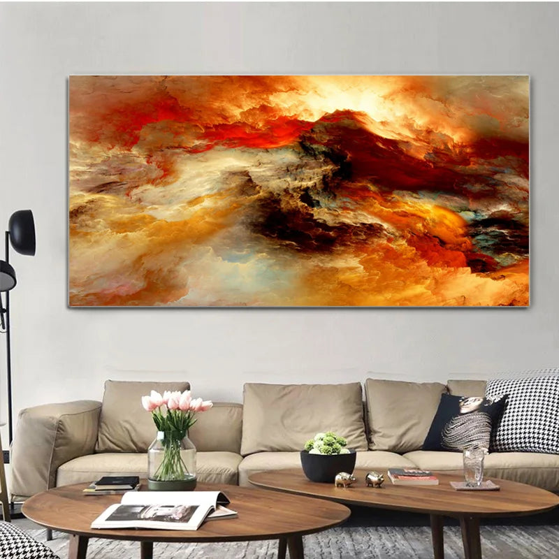 Modern Abstract Cloud Poster Canvas Painting Wall Art Posters and Prints Wall Pictures for Living Room Decorative Picture Quadro