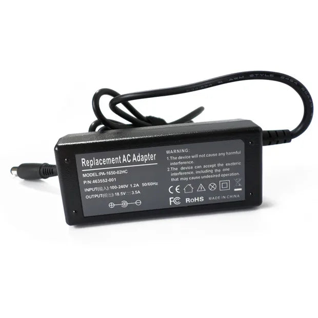 Adaptador ac 18.5v 3.5a, carregador portatil para laptop hp probook 4411s 4416s 4510s 4515s 4520s 4710s 4720s 6531s