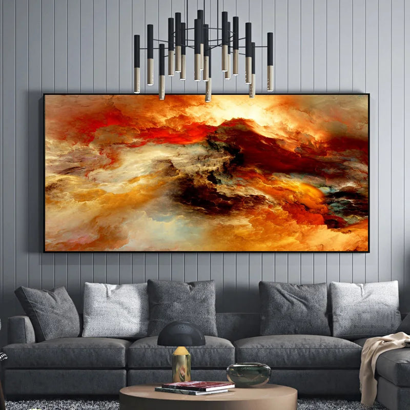 Modern Abstract Cloud Poster Canvas Painting Wall Art Posters and Prints Wall Pictures for Living Room Decorative Picture Quadro