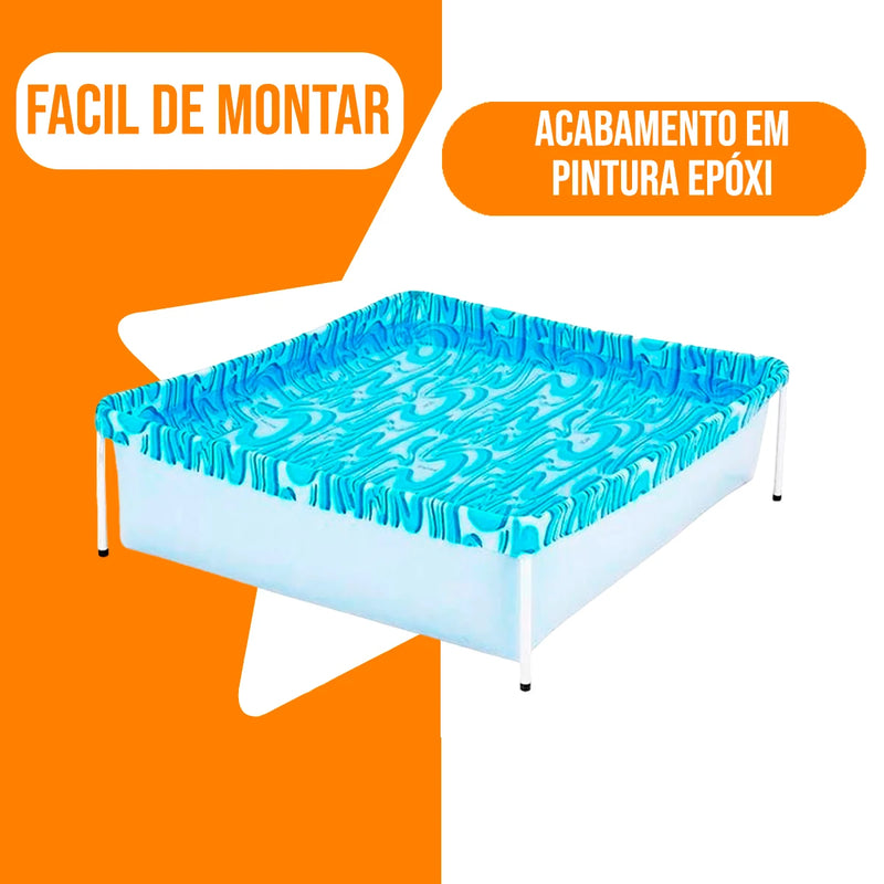 Piscina Infantil Quadrada 400L Mor