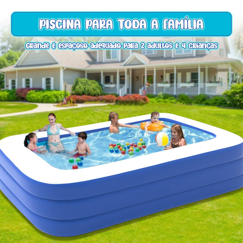 Piscina Inflável 250cm: 1100L