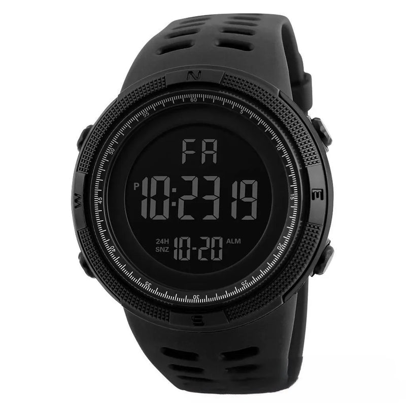 Relógio eletrônico digital masculino esportes brilho 49mm grande mostrador