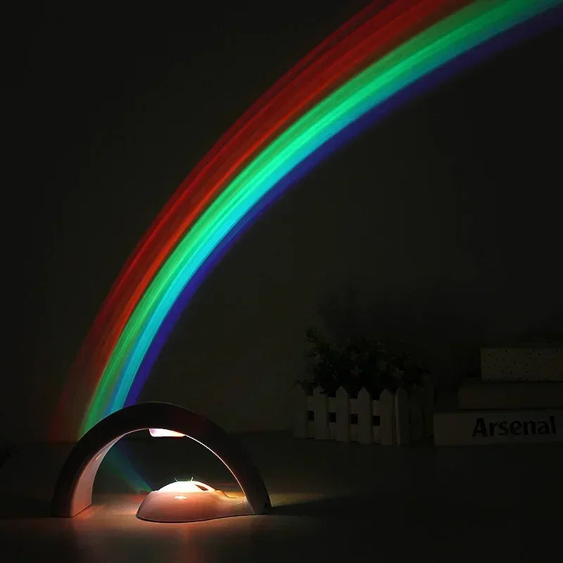 Luminária arco-íris, projetor de led colorido