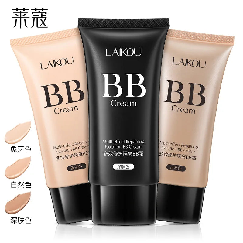 Laikou bb creme corretivo base maquiagem natural hidratante multi sulution