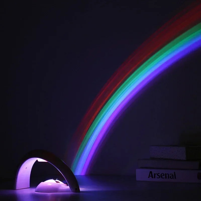 Luminária arco-íris, projetor de led colorido