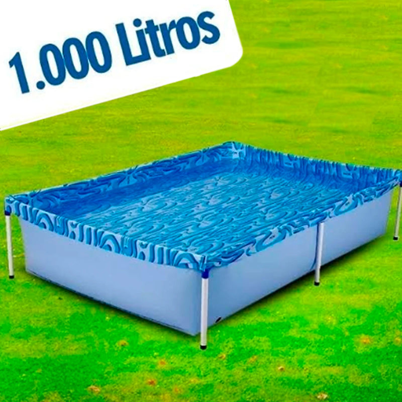 Square Pool 1000L-Mor/Blue