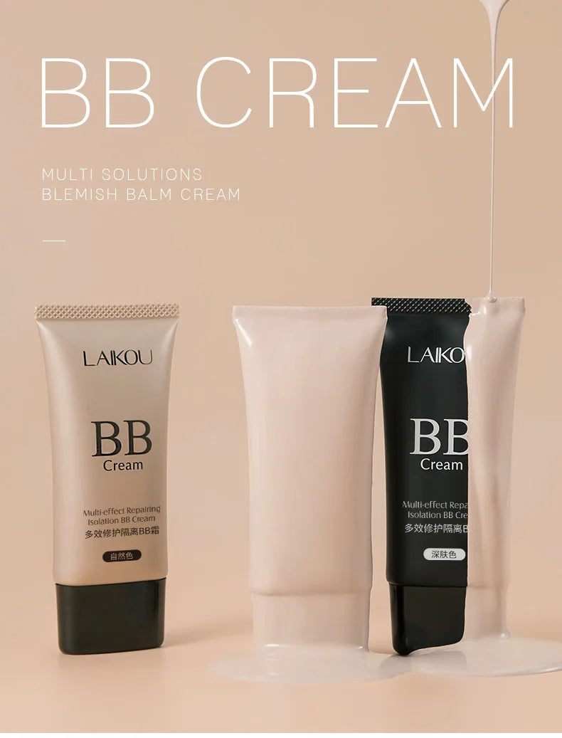 Laikou bb creme corretivo base maquiagem natural hidratante multi sulution