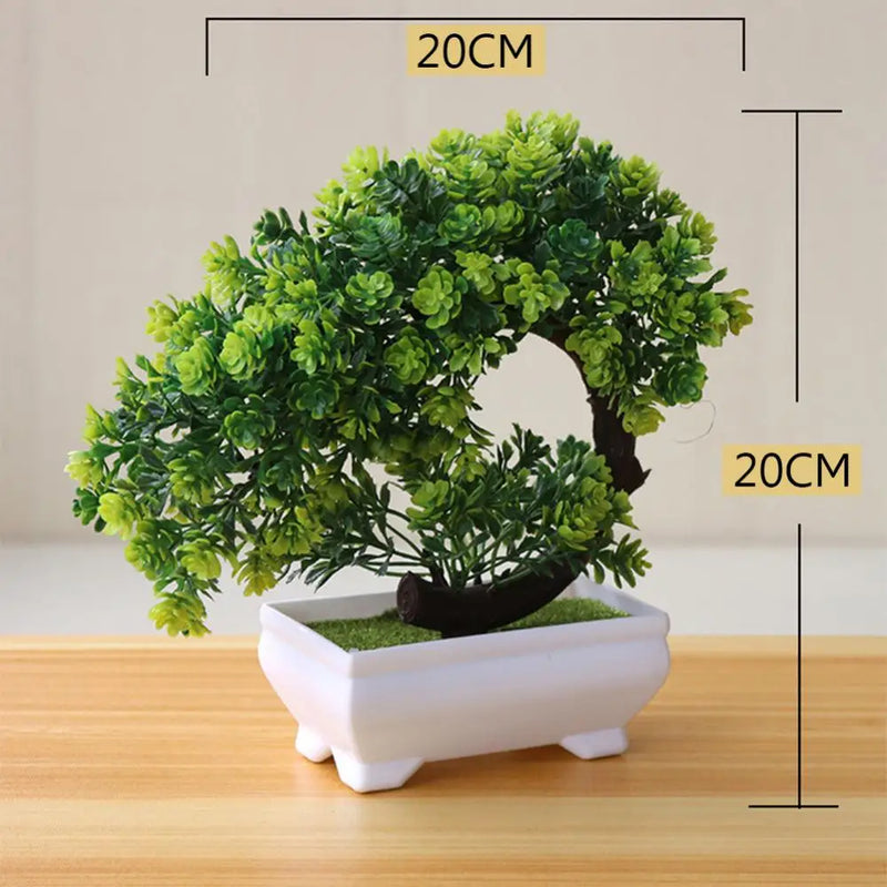 Planta artificial, ornamento de mesa, decoração de quarto de casa, árvore falsa realista